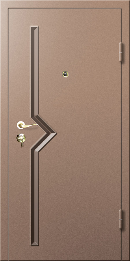 Железные двери в стиле минимализма