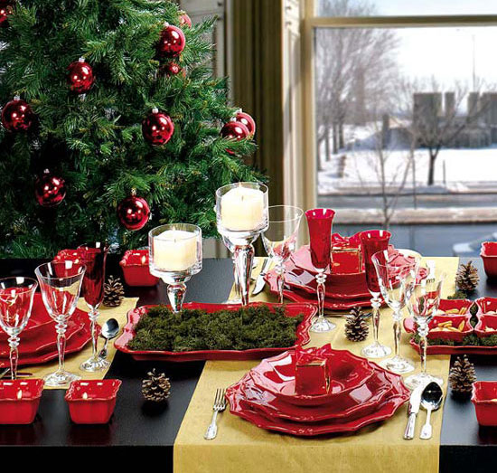 Сервировка стола на Новый год и Рождество: фото