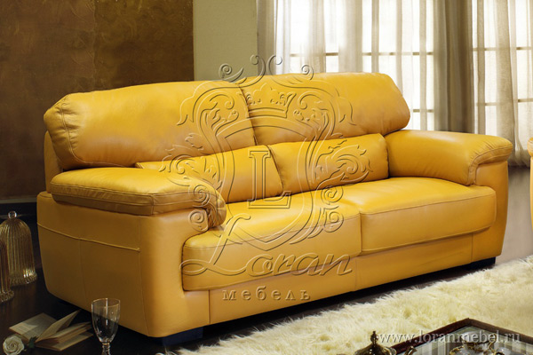 Трехместный кожаный диван Порше