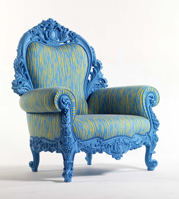 Лофт Byblos в синем кабинете - кресло Murillo