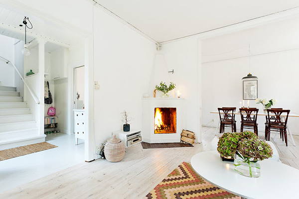 Интерьер небольшого дома в скандинавском стиле в Швеции. Проект дома в шведском стиле. 