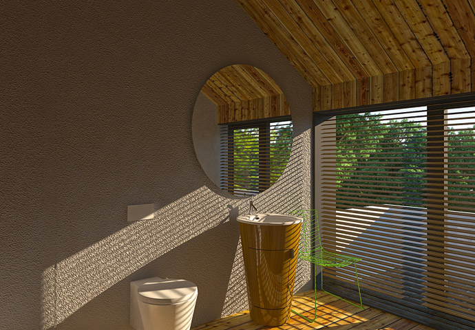 Летний загородный дом. 3D визуализация. ФОТО
