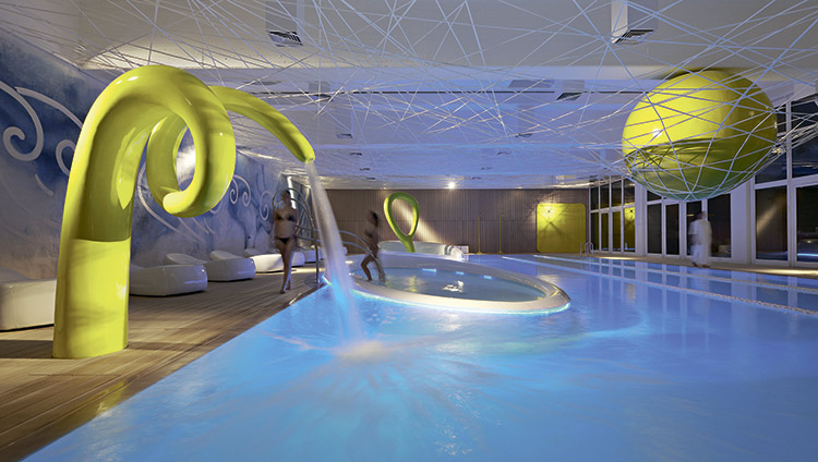 Водный мир: интерьер аква-зоны в отеле Park Hotel Ai Cappuccini