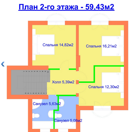 Планировка маленького дома площадью 130 метров. Проект кипарис