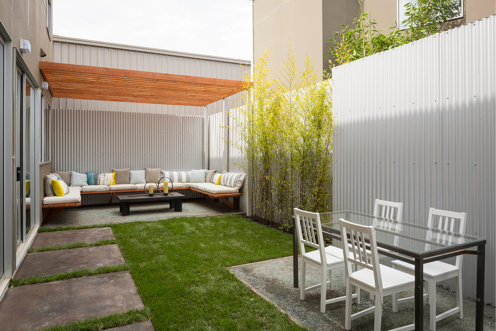 Corrugated-iron-fence-designs-patio-industrial-with-outdoor-sofas-outdoor-sofas-2