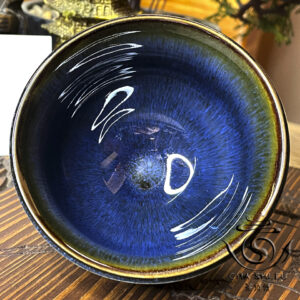 Піала синя Обливна Глазур