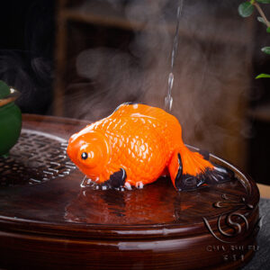 Фігурка чайна (Ча Шень) Золота Рибка, що змінює колір