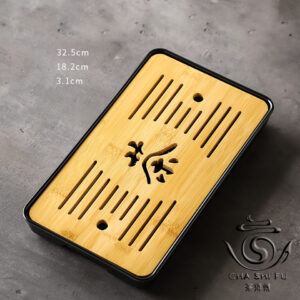 Чабань бамбукова чорна, чайний столик 32,5 см Х 18,2 см