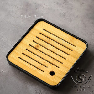 Чабань бамбукова чорна, чайний столик 19,8 х 19,8